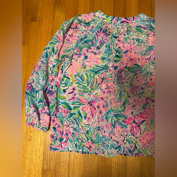Lilly Pulitzer Elsa Silk Top Size M (c5 - Picture 9 of 12